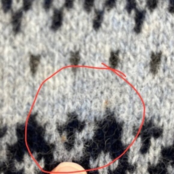 Vintage Charter Club Nordic 100% Lambswool Zip Up Sweater Sz Medium - Picture 9 of 13